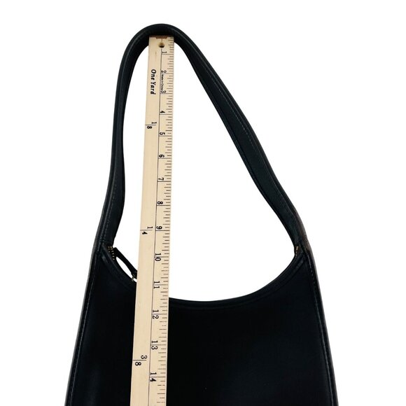 Vintage Coach Black Leather Small Ergo Mini Zip Handbag #9020 Made In The USA 19 - Picture 5 of 12